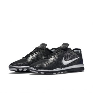 Nike Free 5.0 TR Fit 5 Black Metallic Silver (W)