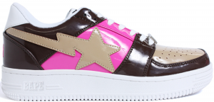 A Bathing Ape Bapesta Brown Pink Beige (2017)