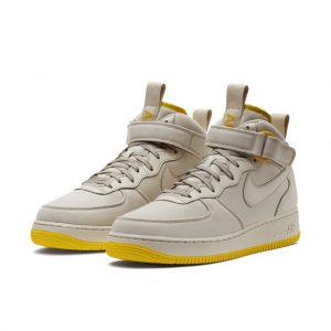 Nike Air Force 1 Mid Canvas Desert Sand Vivid Sulfur