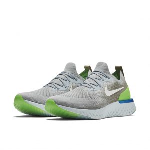 Nike Epic React Flyknit Wolf Grey Lime Blast