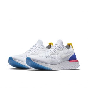 Nike Epic React Flyknit White Racer Blue Pink Blast
