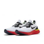 Nike Epic React Flyknit White Bright Crimson