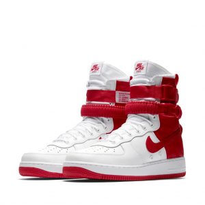 Nike SF Air Force 1 High White University Red