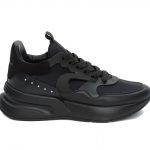 Alexander McQueen Oversized Runner Black Silver