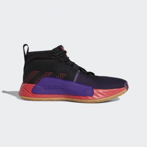 adidas Dame 5 Black Red Purple