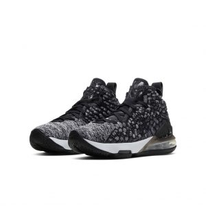 Nike LeBron 17 Black White (GS)