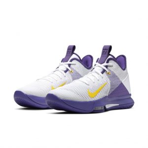 Nike LeBron Witness 4 White/Voltage Purple