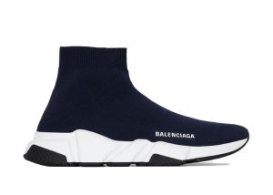 Balenciaga Speed Trainer Navy White Sole (W)