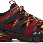 Balenciaga Track Trainers Burgundy Black
