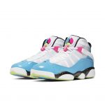 Jordan 6 Rings White Light Blue Fury Cyber
