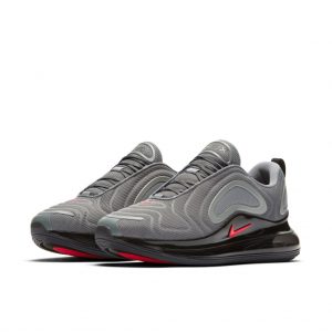 Nike Air Max 720 Cool Grey Bright Crimson Black