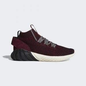 adidas Tubular Doom Sock Maroon