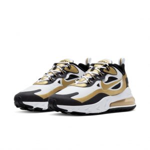 Nike Air Max 270 React White Metallic Gold