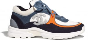 Chanel Low Top Trainer CC White Navy (W)
