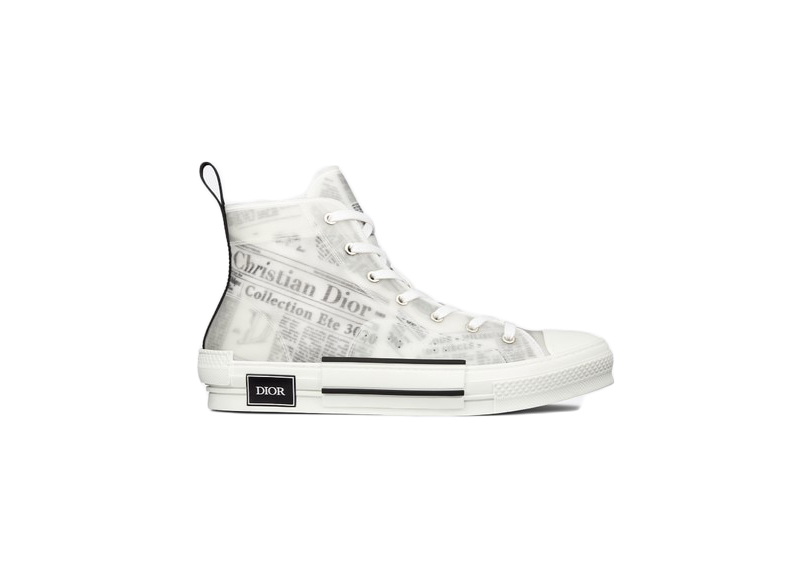 Dior B23 High Top Daniel Asham Newspaper