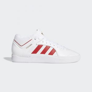 adidas Tyshawn Cloud White Scarlet