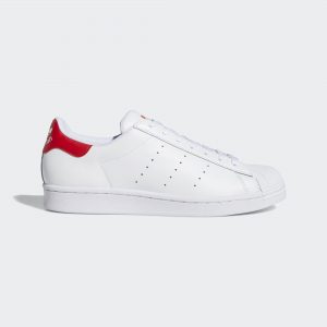 adidas Superstan White Scarlet