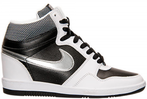 Nike Force Sky High Black Metallic Silver White (W)