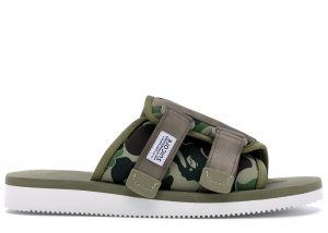 Suicoke x Bape ABC Kaw-Ape Green