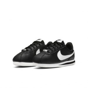 Nike Cortez Basic Leather Black White (GS)
