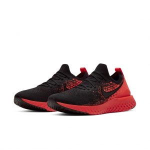 Nike Epic React Flyknit 2 Black Bright Crimson Infrared