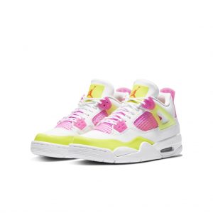Jordan 4 Retro White Lemon Pink (GS)