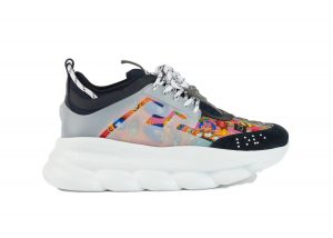 Versace Chain Reaction Print Black