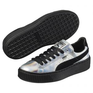 Puma Basket Platform Explosive Puma Black  (W)