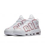 Nike Air More Uptempo White Varsity Red Outline