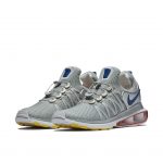Nike Shox Gravity Metallic Silver Siren Red Gym Blue