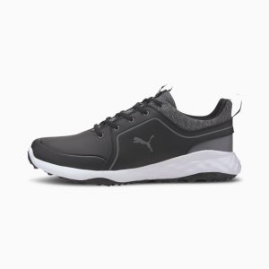 Puma Caged IGNITE PWRADAPT Golfschuhe Schwarz/Grau (192990-02)