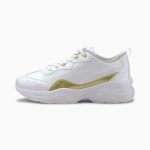 Puma Cilia Patent Youth Gold/Grau/Weiß (371629-01)