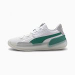 Puma Clyde Hardwood Basketballschuhe Weiß/Grün (193663-02)
