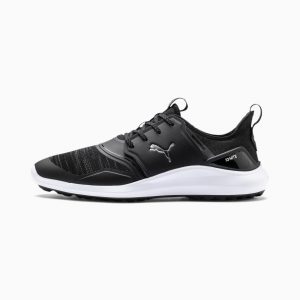Puma IGNITE NXT Lace Golfschuhe Schwarz/Weiß/Silber (192225-01)