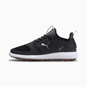 Puma IGNITE PROADAPT Caged Golfschuhe Schwarz/Silber (192223-02)