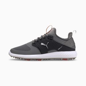 Puma IGNITE PROADAPT Caged Golfschuhe Silber/Schwarz/Grau (192223-03)