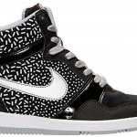 Nike Force Sky High Print Wedge Black White (W)