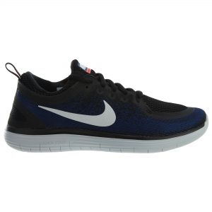 Nike Free Rn Distance 2 Black White-Deep Royal Blue