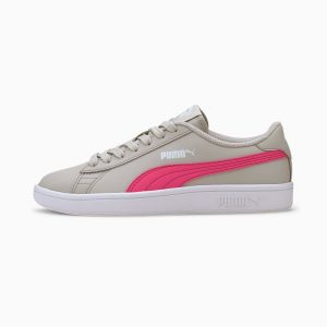 Puma Smash v2 Youth Grau/Rosa (365170-23)