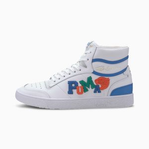 Puma Ralph Sampson Mid Badges  Weiß/Blau (371769-01)