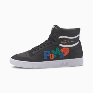 Puma Ralph Sampson Mid Badges  Weiß/Schwarz/Grau (371769-02)