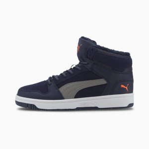 Puma Rebound Lay-Up Fur SD Youth Blau/Grau/Weiß (370497-07)