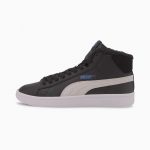 Puma Smash V2 Mid Fur Jugend Schwarz/Weiß (366895-08)