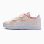 Puma Smash v2 Cloud Weiß/Rosa (371193-01)