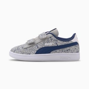 Puma Smash v2 Monster Family Blau/Grau/Weiß (371191-01)