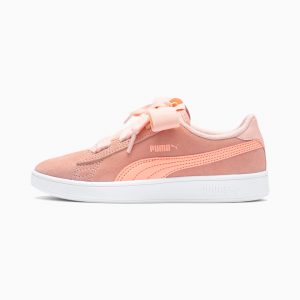 Puma Smash v2 Ribbon AC Mädchen Rosa/Weiß (366004-07)