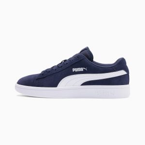 Puma Smash v2 Suede Youth Blau/Weiß (365176-02)