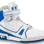 Louis Vuitton LV Trainer Sneaker Boot High White Blue