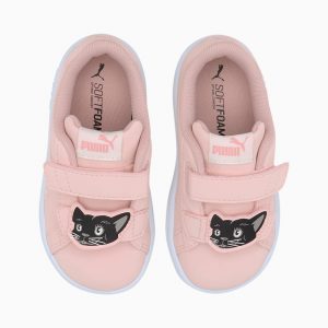 Puma Smash v2 Animals V Baby Rosa/Grau (373186-02)