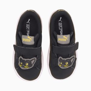 Puma Smash v2 Animals V Baby Schwarz/Grau (373186-03)